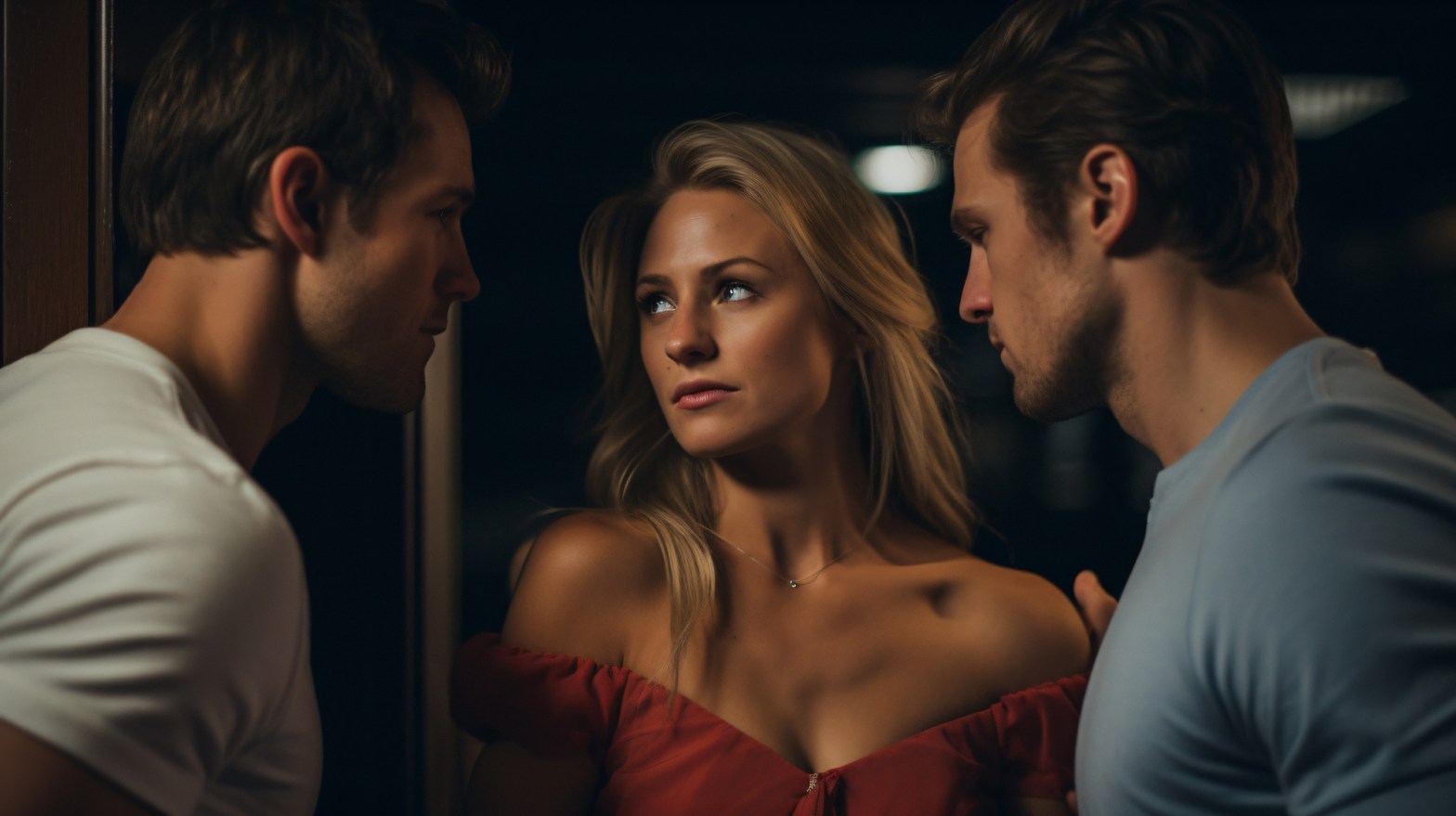 three people having a serious conversation indoors   dr krishna athal