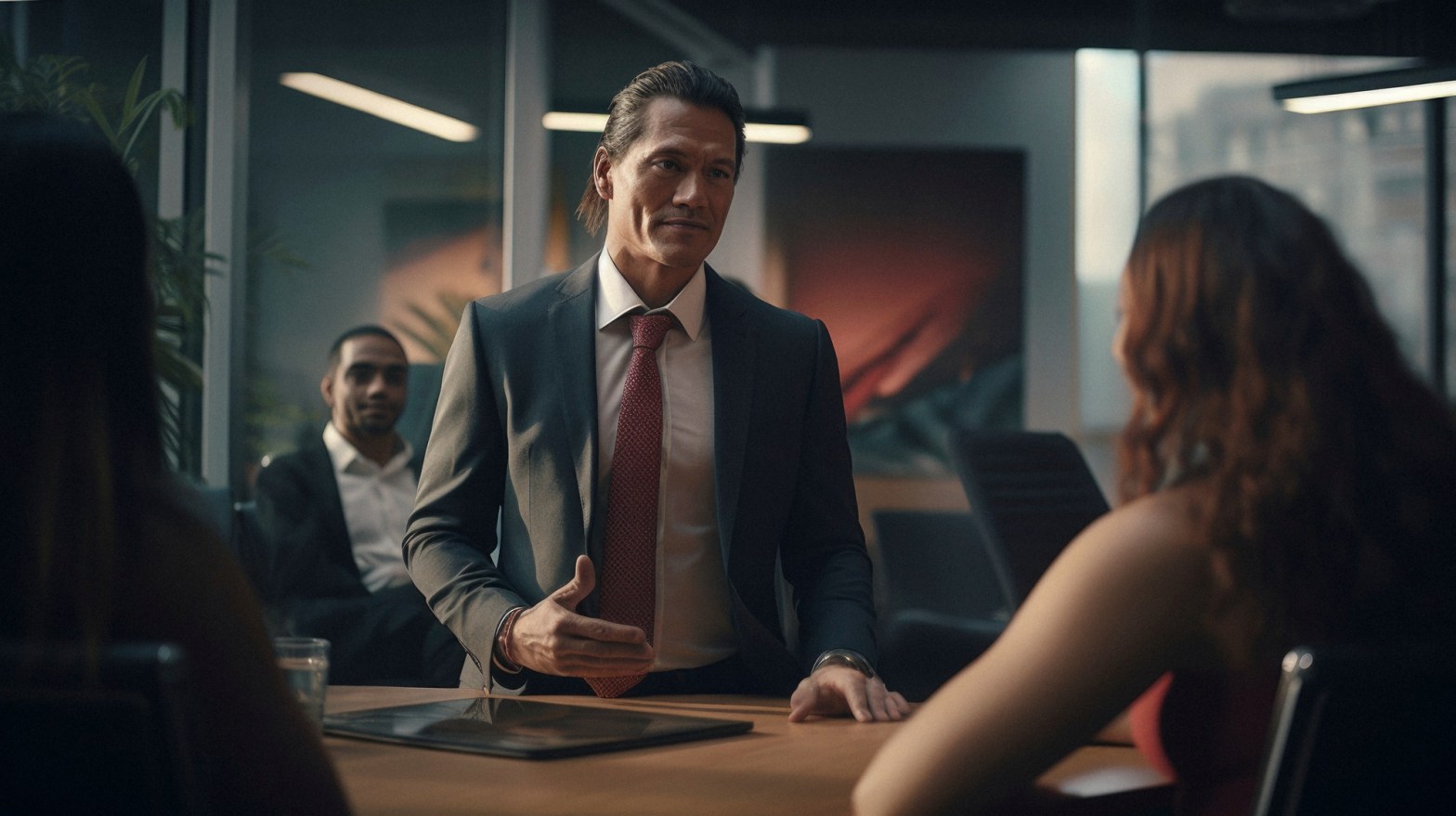 business meeting with professionals in modern office setting dr krishna athal business meeting with professionals in modern office setting dr krishna athal