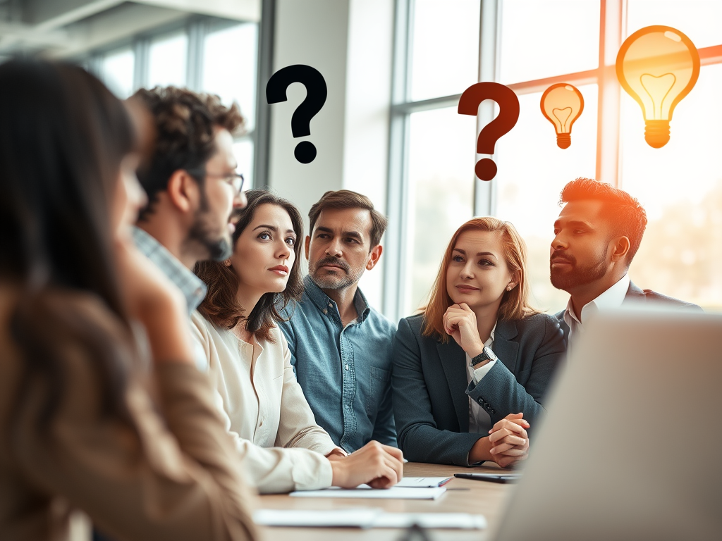 team brainstorming ideas in modern office setting   dr krishna athal