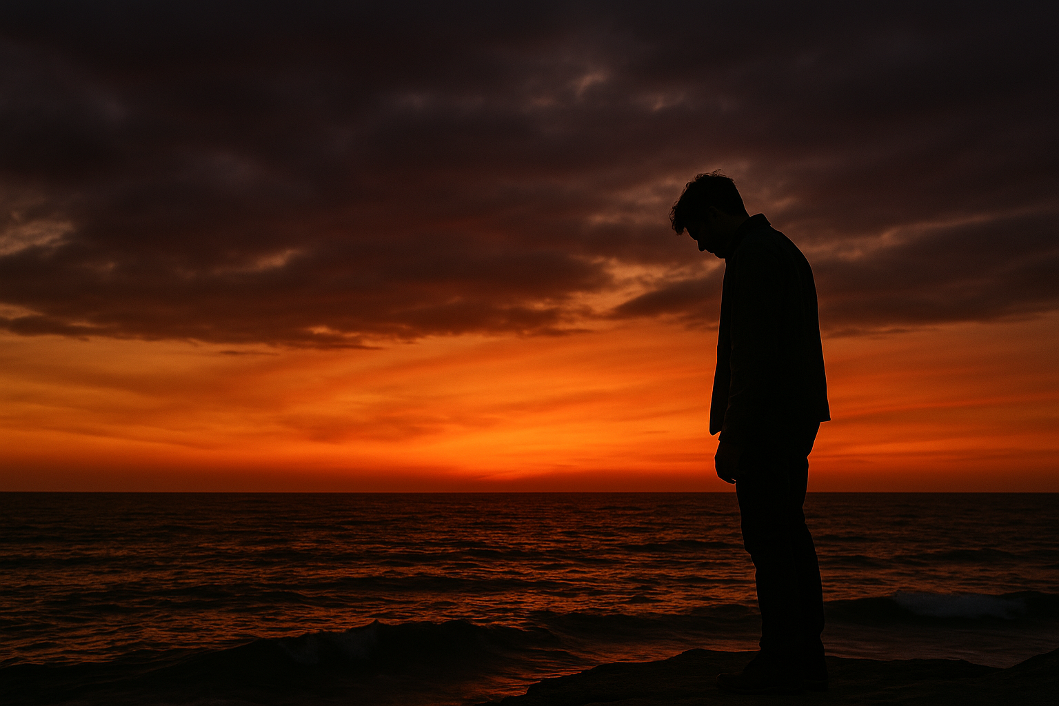 when love says no the psychology of acceptance after rejection dr krishna athal silhouette of person standing by the ocean at sunset dr krishna athal